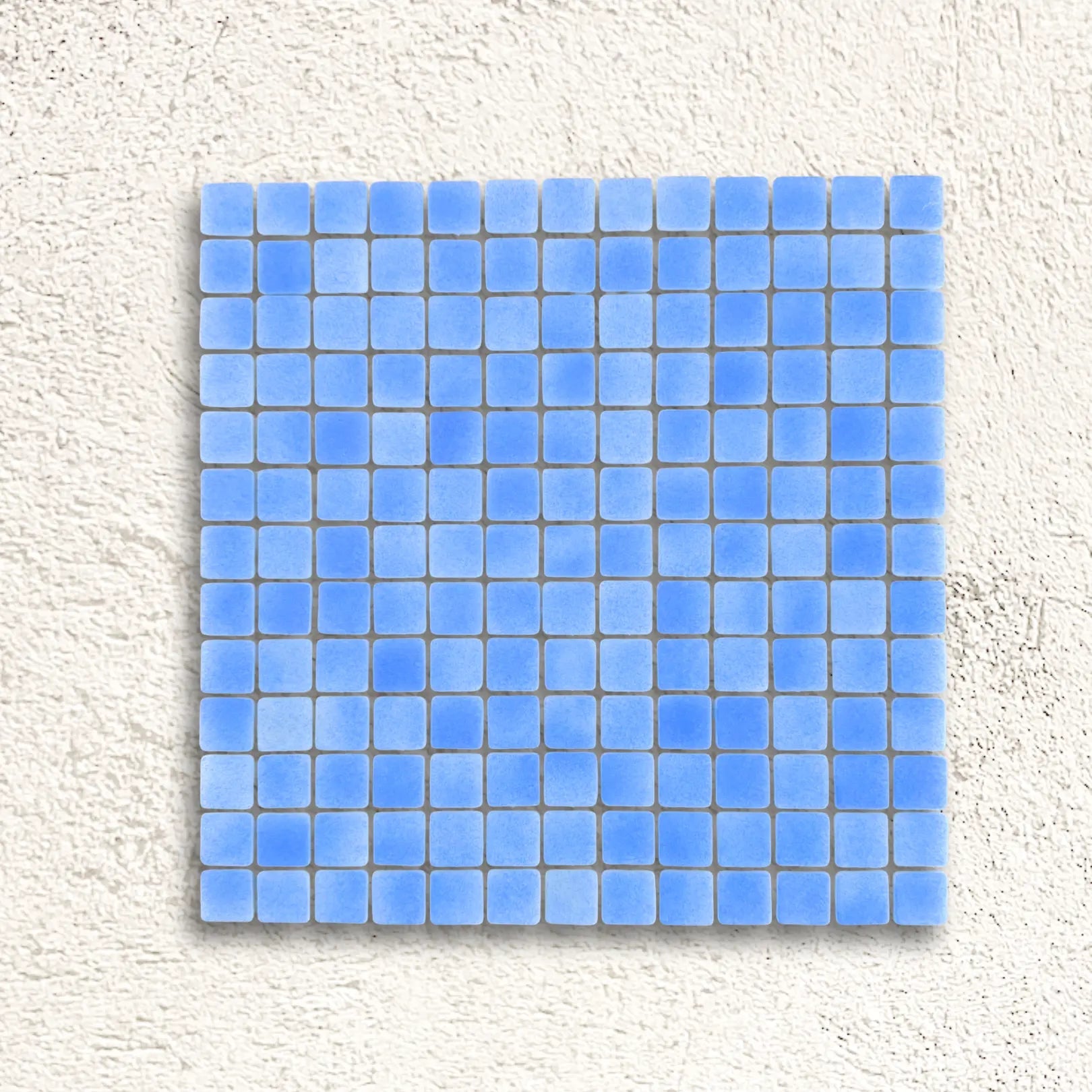 Niebla Foggy Light Blue Anti-Slip 33.3 x 33.3cm glass mosaic tile face