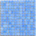 Niebla Foggy Light Blue Anti-Slip 33.3 x 33.3cm glass mosaic tile face