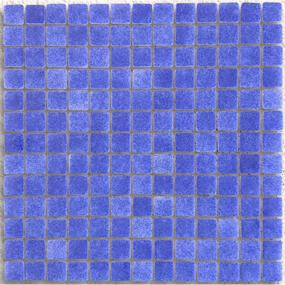 Niebla Foggy Dark Blue Anti-Slip 33.3 x 33.3cm glass mosaic tile face