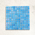 Niebla Mix-Iris Oria 33.3 x 33.3cm iridescent glass mosaic tile face