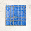 Niebla Mix-Iris Urumea 33.3 x 33.3cm iridescent glass mosaic tile face