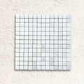 Niebla Mix-Iris Ernio 33.3 x 33.3cm white silver iridescent glass mosaic tile face