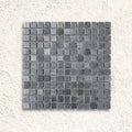 Niebla Mix-Iris Murray 33.3 x 33.3cm black grey iridescent glass mosaic tile face