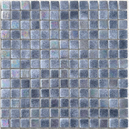 Niebla Mix-Iris Ter 33.3 x 33.3cm iridescent glass mosaic tile face