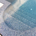 Niebla Mix-Iris Ter 33.3 x 33.3cm iridescent glass mosaic room setting