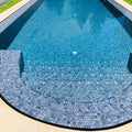 Niebla Mix-Iris Ter 33.3 x 33.3cm iridescent glass mosaic room setting