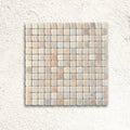 Niebla Carpatos Anti-Slip 33.3 x 33.3cm beige glass mosaic tile face
