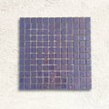 Iridis Acquaris Lila 31.6 x 31.6cm glass mosaic iridescent tile face
