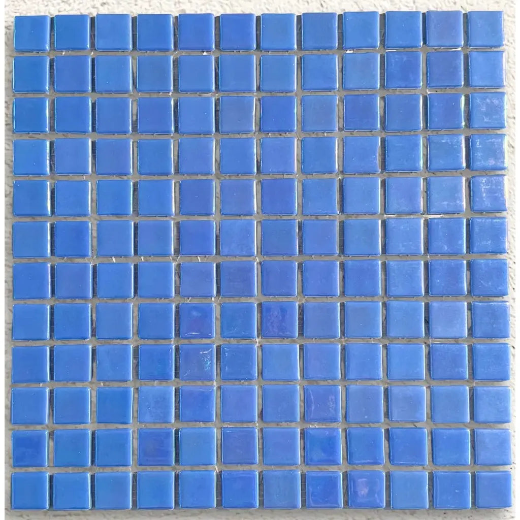 Iridis Acquaris Narcisco 31.6 x 31.6cm glass mosaic iridescent tile face