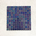 Iridis Acquaris Jacinto 31.6 x 31.6cm glass mosaic iridescent tile face