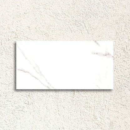 Marmor Statuario 30 x 60cm matt marble-effect porcelain tile face