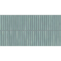 Deco Lingot Aqua 32 x 62.5cm fluted porcelain tile face