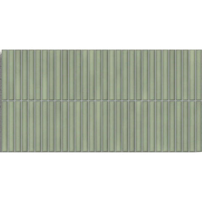 Deco Lingot Mint 32 x 62.5cm fluted porcelain tile face