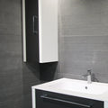 District Marengo 45 x 90cm porcelain concrete effect tile room setting