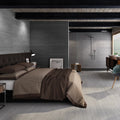 District Marengo 45 x 90cm porcelain concrete effect tile room setting