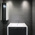 District Marengo Deco 45 x 90cm porcelain concrete effect patterned tile room setting
