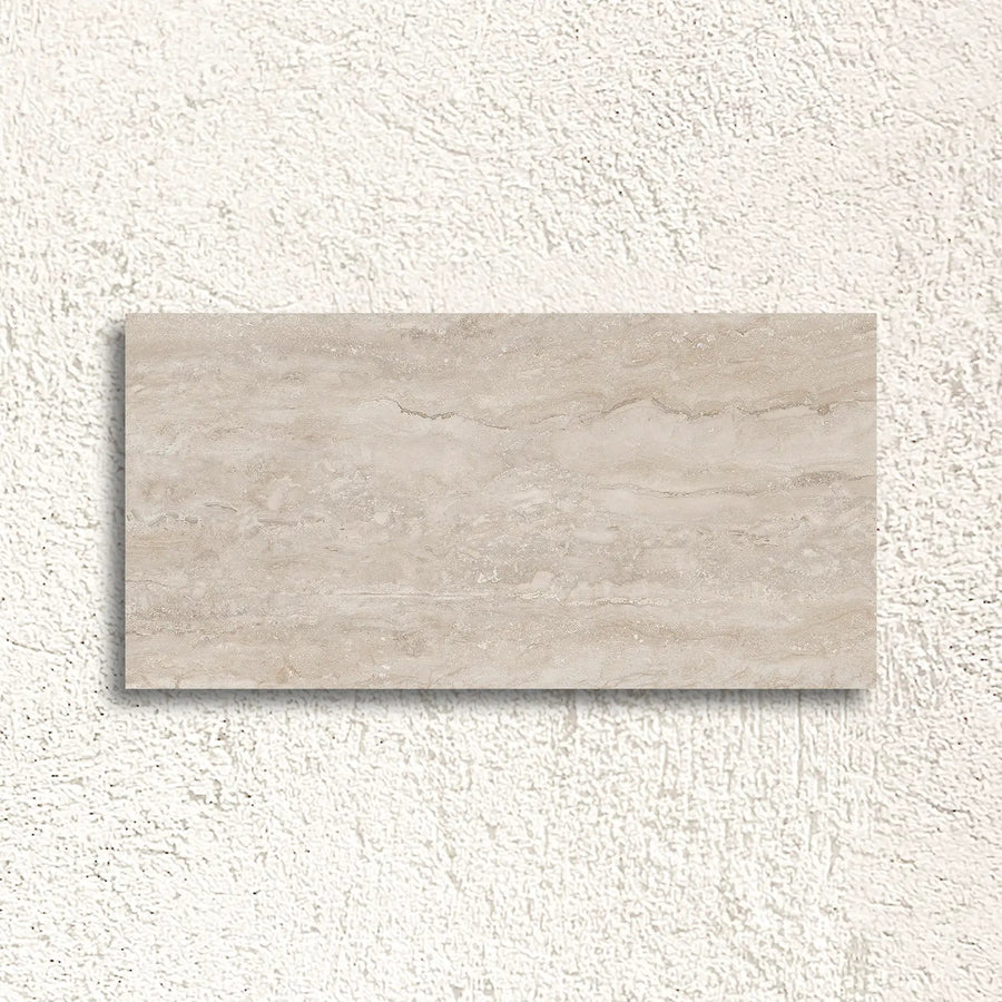 Palatino Natural 45 x 90cm glazed porcelain stone effect tile face