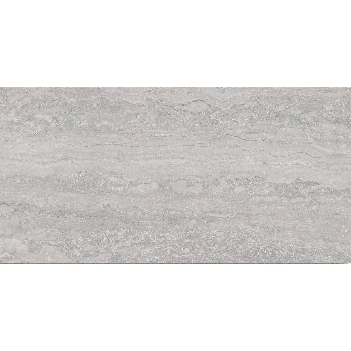Palatino Silver 45 x 90cm glazed porcelain stone effect tile face