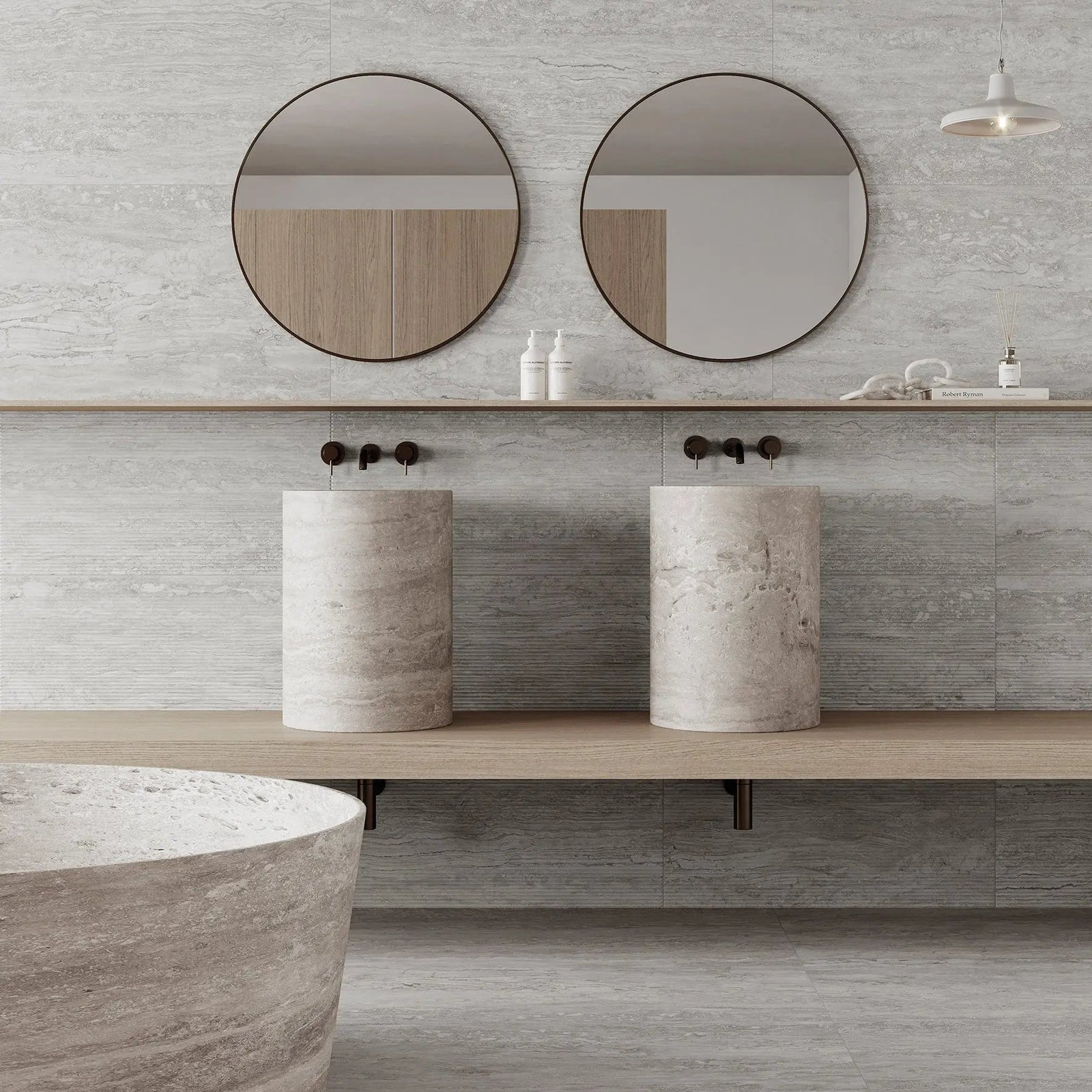 Palatino Silver 45 x 90cm Porcelain Tile – detail view 3
