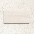 Palatino Ivory Deco 45 x 90cm fluted stone effect porcelain tile face