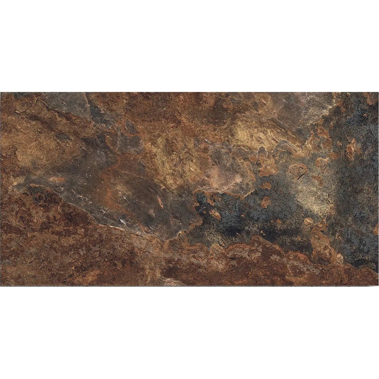 Ardesia Natural 32x62.5cm riven slate effect porcelain tile face detail