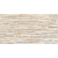 Ardesia Almond Muro 32x62.5cm stacked slate effect textured wall tile face detail