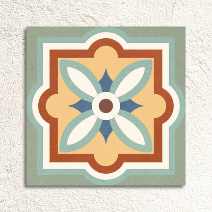 Rustic Taco Heritage Mix patterned porcelain tile face detail