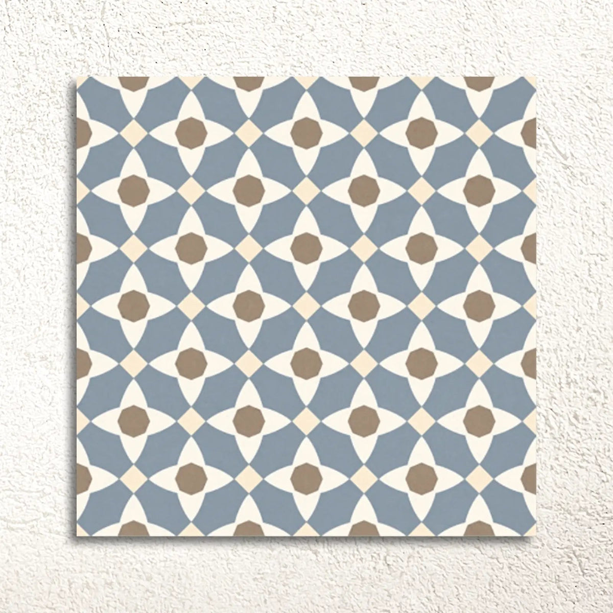 Rustic Taco Heritage Grey patterned porcelain tile face detail