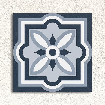 Rustic Taco Heritage Black patterned porcelain tile face detail
