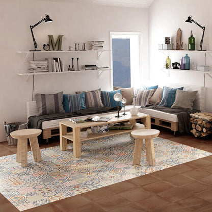 Rustic Moka rustic porcelain tile terrace setting