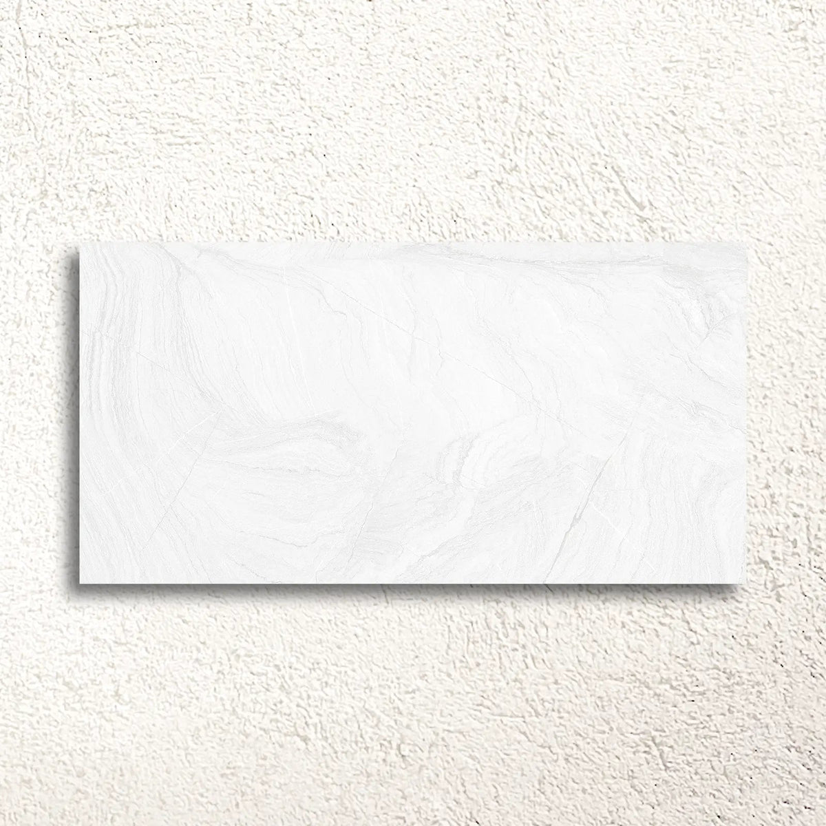Varana Blanco 32 x 62.5cm white porcelain stone effect tile face