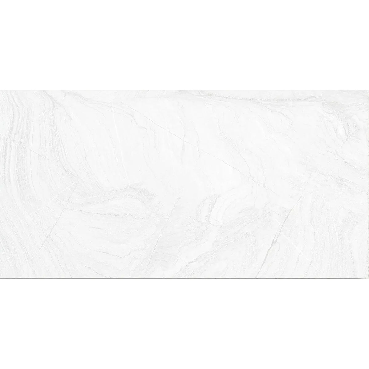 Varana Blanco 32 x 62.5cm white porcelain stone effect tile face