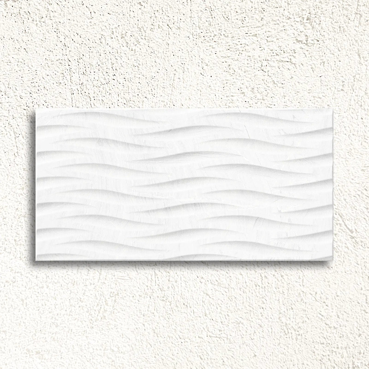 Varana Blanco Deco 32 x 62.5cm white porcelain stone effect decor tile face