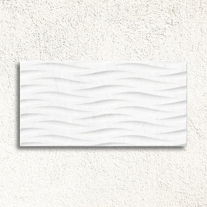 Varana Blanco Deco 32 x 62.5cm white porcelain stone effect decor tile face
