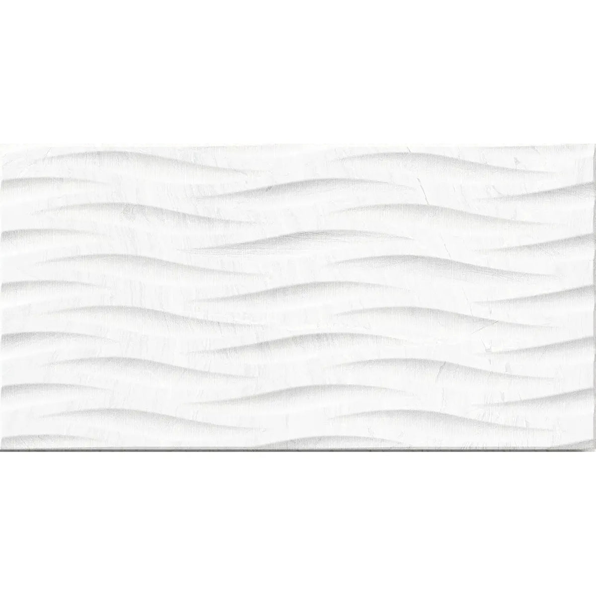 Varana Blanco Deco 32 x 62.5cm white porcelain stone effect decor tile face