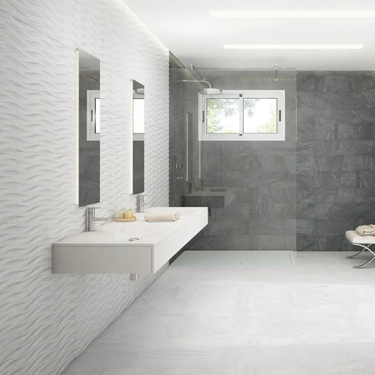 Varana Blanco Deco 32 x 62.5cm Porcelain Tile