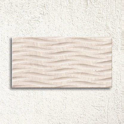 Varana Almond Deco 32 x 62.5cm porcelain stone effect decor tile face