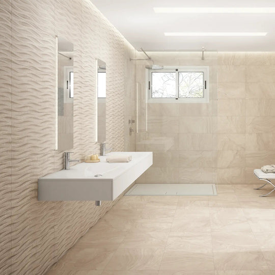 Varana Almond Deco 32 x 62.5cm Porcelain Tile
