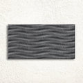 Varana Marengo Deco 32 x 62.5cm black porcelain stone effect decor tile face