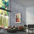 Austral Gris 32 x 62.5cm stone effect porcelain tile room setting