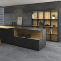 Austral Marengo 32 x 62.5cm stone effect porcelain tile room setting