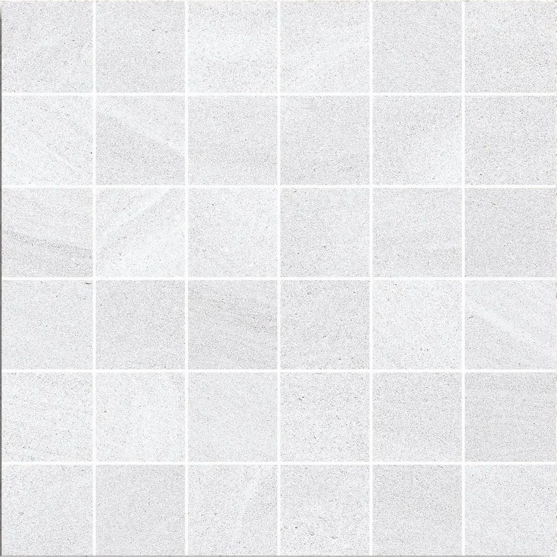 Austral Blanco Mosaic 30 x 30cm glazed porcelain stone effect mosaic tile face