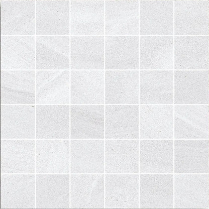 Austral Blanco Mosaic 30 x 30cm glazed porcelain stone effect mosaic tile face