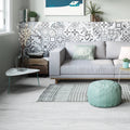 Lumier Taco Black 16.5 x 16.5cm matt porcelain tile room setting