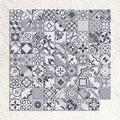 Lumier Taco Black 16.5 x 16.5cm matt porcelain tile pattern detail
