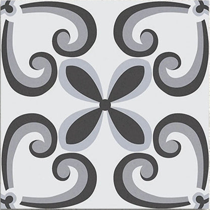 Lumier Taco Black 16.5 x 16.5cm matt porcelain tile face