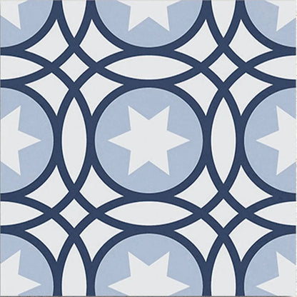 Lumier Taco Blue 16.5 x 16.5cm matt porcelain tile face
