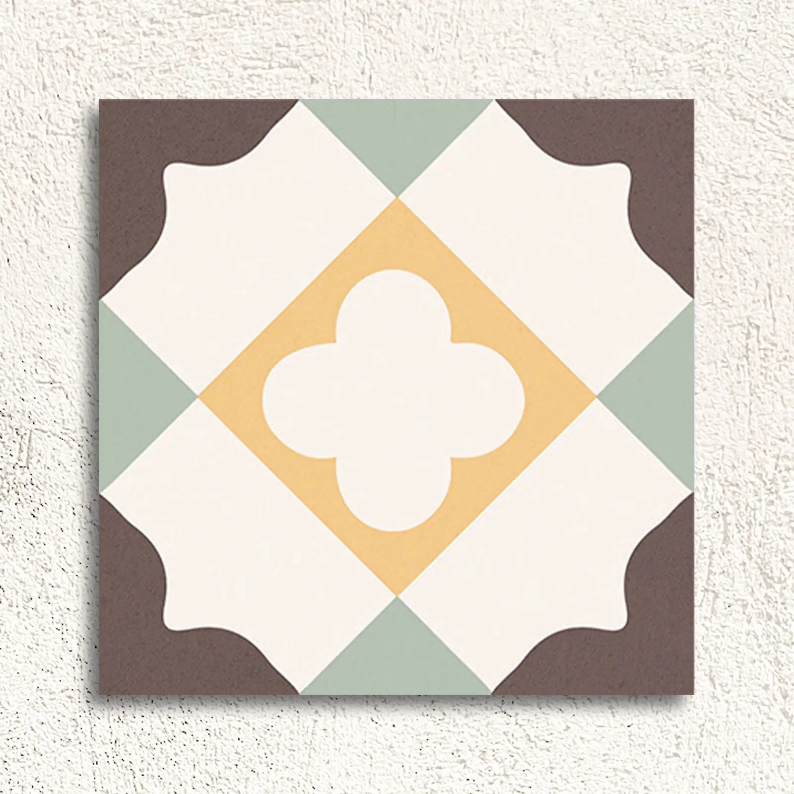 Lumier Taco Mix 16.5 x 16.5cm matt porcelain decorative tile pattern detail