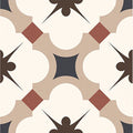 Grace Beige Taco 16.5 x 16.5cm glazed porcelain patterned tile face