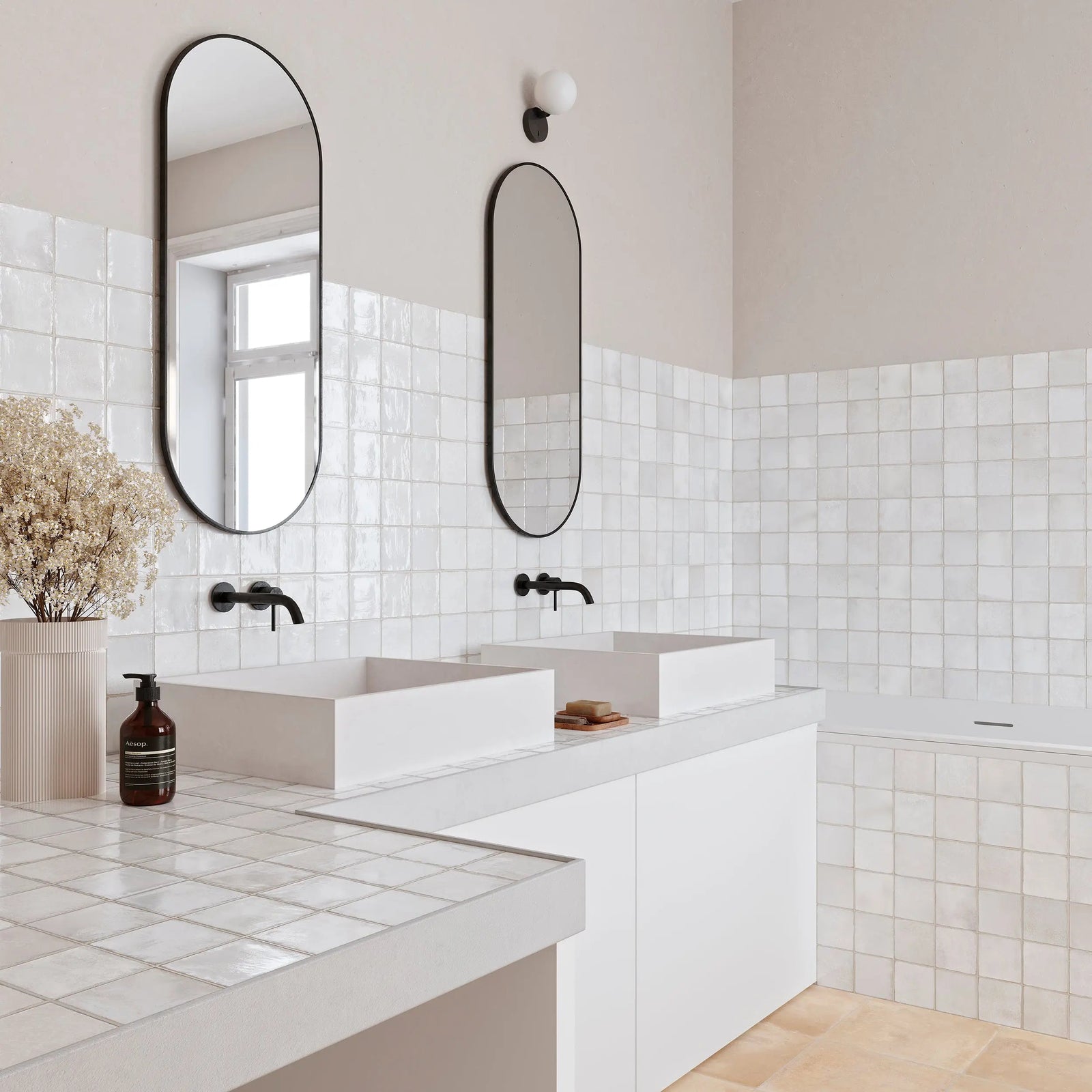 Dakota Pearl 32 x 62.5cm Porcelain Tile – close-up detail